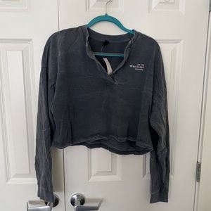 Crop Urban Outfitters Henley w/vintage-like design